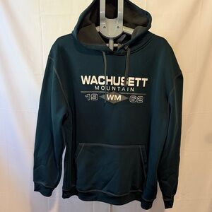 Oura Teal/Deep Green Crewneck Sweatshirt with Wachusett Mountain Graphic
